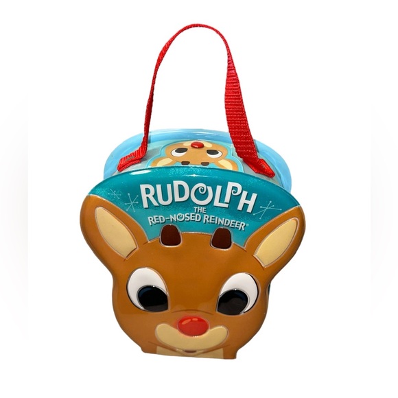 Vintage Rudolph the Red-Nosed Reindeer Case w/ 3 Ornaments by Carlton Cards 2003 - Picture 1 of 6